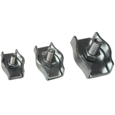 TRACON BSZ1-8 Sodronyszorító bilincs, szimpla, acél d=8-9mm, M8 villanyszerelés