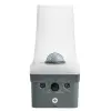 Tracon Budapest Kft. TRACON SLIBA20W Mozgásérzékelős fali lámpatest, ívelt forma, antracit 230VAC, 20W, 140°, 2-9m,10s-15m, 4500K , IP65, 2300lm, EEI=E