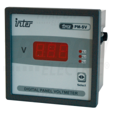 TRACON Digitális 3 fázisú váltakozó áramú voltmérő, direkt72×72mm, 500V AC mérőműszer