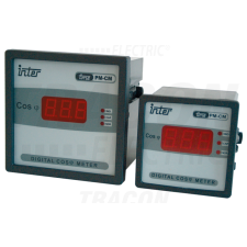 TRACON Digitális teljesítménytényező mérő72×72mm, 0,1-0,99 mérőműszer