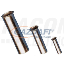 TRACON E01N Szigeteletlen érvéghüvely, ónozott elektrolitréz 0,5mm2, L=10mm villanyszerelés