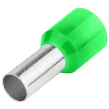 TRACON E22 Szigetelt (PA6.6) érvéghüvely, ónozott elektrolitréz, zöld 6mm2, L=20mm villanyszerelés