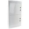 TRACON EDFKSN-18/4 Falon kívüli elosztódoboz, fehér-sík ajtóval 4×18 (72) modul, IP40, (H×W×D=872×464×120mm)