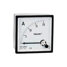 Tracon Electric Analóg egyenáramú ampermérő közvetlen méréshez - 72x72mm, 20mA DC DCAM72-0_02 - Tracon villanyszerelés