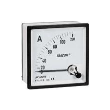 Tracon Electric Analóg váltakozó áramú ampermérő közvetlen méréshez - 72x72mm, 75A AC ACAM72-75 - Tracon villanyszerelés