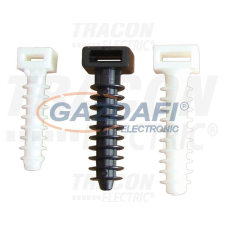 Tracon Electric Beüthető kábelkötegelő tipli, UV-álló, fekete, d=8mm barkácsolás, csiszolás, rögzítés