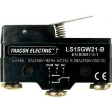 Tracon Electric Helyzetkapcsoló, rugószáras - 1xCO, 15A/250V AC, 17mm, IP00 LS15GW21-B - Tracon villanyszerelés