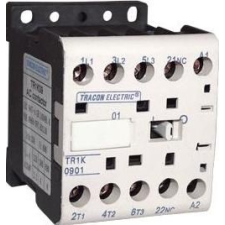 Tracon Electric Segédkontaktor - 660V, 50Hz, 12A, 5,5kW, 230V AC, 3xNO+1xNC TR1K1201 - Tracon villanyszerelés