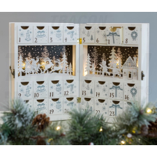 Tracon Electric Tracon CHRACB6WW LED karácsonyi adventi kalendárium, elemes Timer 6+18h, 6LED, meleg fehér ( 3000K ) színhőmérséklettel, 2xAAA karácsonyi dekoráció