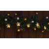 Tracon Electric Tracon CHRSTSTA10WW LED karácsonyi lánc, csillag,fém, elemes Timer 6+18h,10LED, meleg fehér ( 3000K ) színhőmérséklettel, 2xAA ( CHRSTSTA10WW )