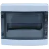 Tracon Electric TRACON EDFKIP65N121 Falon kívüli elosztódoboz, átlátszó ajtóval, N/PE sínnel 1×12 mod, H×W×D=259×298×140mm, IP65, 1000VAC, 1500 VDC
