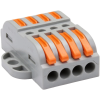 Tracon Electric Tracon OVOFT44 csavar nélküli vezeték összekötő 8 x 0,5-4mm2 -es tömör és sodrott vezetékhez, oldható, 32A 400V - 14,5x35,3x39,3mm