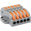 Tracon Electric Tracon OVOFT55 csavar nélküli vezeték összekötő 10 x 0,5-4mm2 -es tömör és sodrott vezetékhez, oldható, 32A 400V - 14,5x40,3x39,3mm