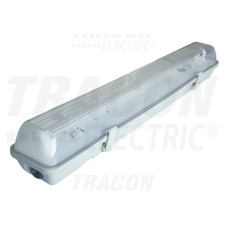 Tracon Electric Tracon TLFV-118M, 1x18W, por- és páramentes kültéri lámpatest, magnetikus előtéttel, IP65-ös védelemmel, IK08, T8, hagyományos fénycsőhőz, IK06, 230V, 50Hz, T8, G13, 1×18 W, IP65, ABS/PC, B2, EEI=A kültéri világítás