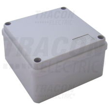 TRACON elektronikai doboz, világos szürke, teli fedéllel, 150×150×70mm, IP56 villanyszerelés