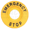 TRACON EMERGENCY STOP lap, magasított d=60mm, h=8mm, ABS