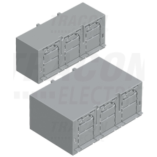 TRACON Érintésvédelmi burkolat alsó/felső kábelbevezetéshez 3P 00, 3P, L=36 mm villanyszerelés