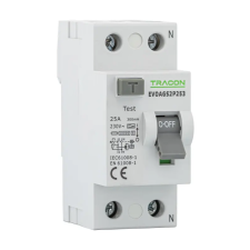 TRACON EVOAGS2P1001 Áram-védőkapcsoló, 2 pólusú 100A, 100mA, 10kA, A/S villanyszerelés