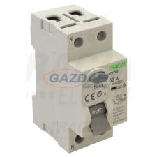 TRACON EVOG2P253 Áram-védőkapcsoló, 2 pólusú 25A, 300mA, 6kA, A villanyszerelés