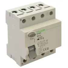 TRACON EVOG4P253 Áram-védőkapcsoló, 4 pólusú 25A, 300mA, 6kA, A villanyszerelés