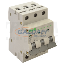 TRACON EVOZ3C2 Kismegszakító, 3 pólus, C karakterisztika 2A, C, 3P, 6kA villanyszerelés