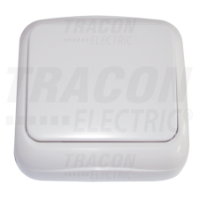TRACON Falon kívüli 1-áramkörös kapcsoló (tapétakapcsoló)10AX/250VAC, IP20 (101) villanyszerelés
