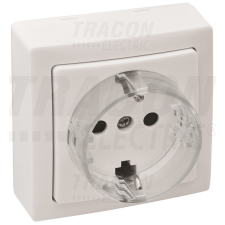 TRACON Falon kívüli csatlakozóaljzat 1×16A/250VAC, IP20 (SCHUKO) villanyszerelés