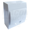 TRACON Falon kívüli elosztódoboz, fehér ajtóval, N/PE sínnel1×8 modul, IP40, (H×W×D=200×184×95mm)