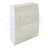 TRACON Falon kívüli elosztódoboz, fehér ajtóval, N/PE sínnel2×12 (24) modul, IP40, (H×W×D=325×270×98mm)