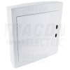 TRACON Falon kívüli elosztódoboz, fehér-sík ajtóval, NPE nélkül2×18 (36) modul, IP40, (H×W×D=505×464×100mm)