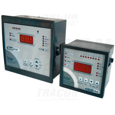 TRACON Fázisjavító automatika, egyfázisú, 7 kondenzátor telephez96×96mm villanyszerelés