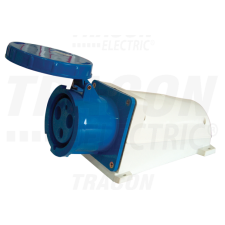 TRACON Felületre szerelhető ipari csatlakozóaljzat63A, 250V, 2P+E, 6h, IP67 villanyszerelés