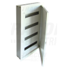 TRACON Fém elosztódoboz süllyesztett, maszkos, fehér4×16 mod, H×W×D=776×464×115mm, IP42, RAL1013