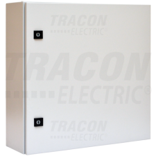 TRACON Fémajtós fém elosztószekrényW×L×H=600×600×200 / 72M (3×24), IP54 villanyszerelés