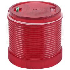 TRACON Fényjelző oszlop, piros fényűhenger, hangjelzéses aljzathoz 230V AC, IP65 villanyszerelés