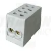 TRACON FLE-16 Főáramköri leágazó kapocs, sínre szerelhető, szürke 2×16mm2 / 2×16mm2, 400VAC, 76A