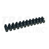 TRACON Flex. nyomólemezes sorozatkapocs, H profil, 12 tag, fekete25mm2, 450VAC, 80A, PP