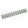 TRACON Flex. nyomólemezes sorozatkapocs, H profil, 12 tag, natúr6mm2, 450VAC, 40A, PP