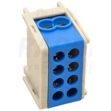 TRACON Főáramköri leágazó kapocs, sínre szerelhető, kék2×25mm2 / 2×25mm2, 400VAC, 101A villanyszerelés