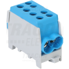 TRACON Főáramköri leágazó kapocs, sínre szerelhető, kék6-35mm2, max. 1000VAC/DC, max.125A