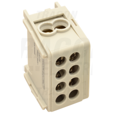 TRACON Főáramköri leágazó kapocs, sínre szerelhető, szürke2×25mm2 / 2×25mm2, 400VAC, 101A villanyszerelés