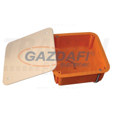 TRACON GD100 Gipszkarton doboz, sima, fedéllel, narancssárga 100×100×45mm, IP44 villanyszerelés