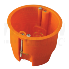 TRACON Gipszkarton doboz, mély, fedél nélkül, narancssárga65×60mm villanyszerelés