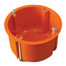 TRACON Gipszkarton doboz, sima, fedél nélkül, narancssárga65×45mm villanyszerelés