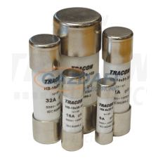 TRACON HBM-10X38-2 Hengeres biztosító aM 2A,500V,100kA,10x38 villanyszerelés