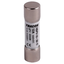 TRACON HBPV-10X38-12 Hengeres biztosító PV gPV, 12A,1000VDC,10kA,10x38 villanyszerelés