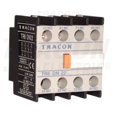 TRACON Homlokoldali segédérintkező TR1D/F és TR1E kontaktorokhoz 230V, 50Hz, 2A, 1×NC+3×NO villanyszerelés