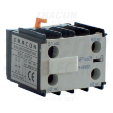 TRACON Homlokoldali segédérintkező TR1K segédkontaktorokhoz230V, 50Hz, 2A, 4×NO villanyszerelés