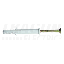 TRACON Hosszított tipli+csavar, szürkeM10×160mm, PA6.6 villanyszerelés