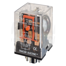 TRACON Ipari relé48V DC / 3×CO, (3A, 230V AC / 28V DC) villanyszerelés
